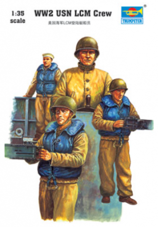 00408P Figures-WW2 USN LCM crew Trumpeter