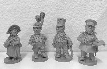 BIK-50.20. Наполеоновские войны №4. В комплекте 4 фигуры. Материал - смола.