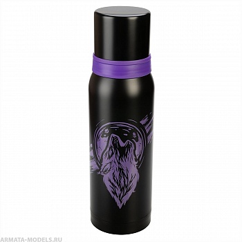 Термос 046-LW 1000ML Волк (2 крышки-кружки) (NA.TM-046-LW) Nisus