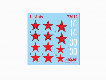 72012 И-15 бис, советский истребитель-биплан II Мировой войны ICM 72012 И-15 бис, советский истребитель-биплан II Мировой войны ICM