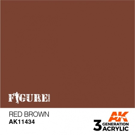 AK11434 Краска акриловая 3Gen Red Brown