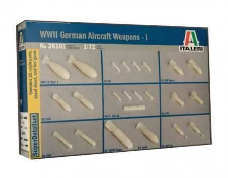 26101ИТ Набор бомб WWII German Aircraft Weapons-1 Italeri