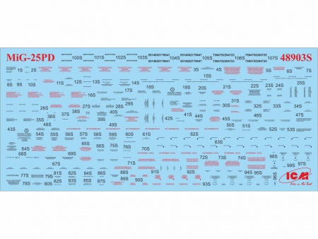 48903 МиГ-25ПД, Советский истребитель-перехватчик ICM 48903 МиГ-25ПД, Советский истребитель-перехватчик ICM