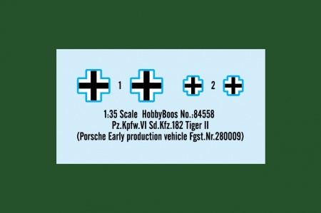 84558HB Pz.Kpfw.VI Sd.Kfz.182 Tiger II Hobby Boss