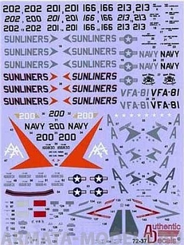 AD4837 Декаль на  F/A-18E Super Hornet VFA-81