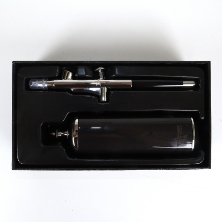 MW-9009A Аэрограф + беспроводной портативный аккумуляторный воздушный компрессор (серебристый)