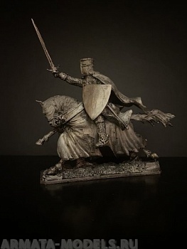 4276ТБ ВИМ, конный рыцарь – крестоносец с мечем, 54 мм