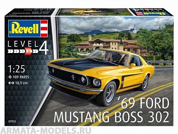 07025RE Автомобиль 1969 Boss 302 Mustang
