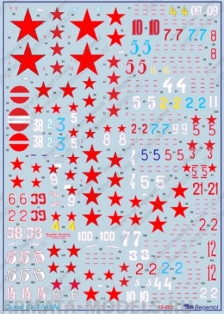 72052 Декаль Сухой Су-2 family