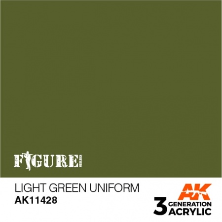 AK11428 Краска акриловая 3Gen Light Green Uniform