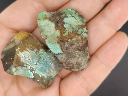 AAM0040 Бирюза натуральная, пиленая, не полированная, Казахстан.