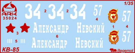 35024 Советский тяжелый танк КВ-85 ARK model