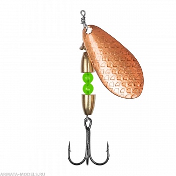 Блесна Вращ.премиум Таймень Б 15гр цв.06 медь чешуя (PR-TB-06) Premier