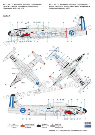 SH32066 T-33 Japanese and South American T-Birds Special Hobby