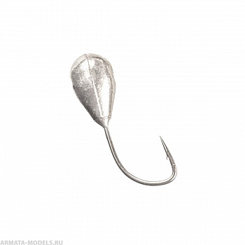 Мормышка вольф Капля с отв 3мм 0,30гр Sil (MW-1230-Sil) Helios( цена указана за упаковку, в количестве 10шт.)