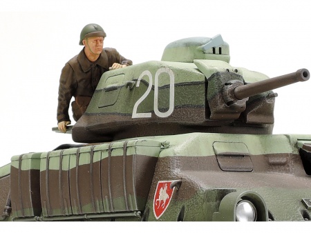 35344 Французский средний танк SOMUA S35, с одной фигурой Tamiya