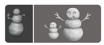 HE-72144 Миниатюра 4 снеговика