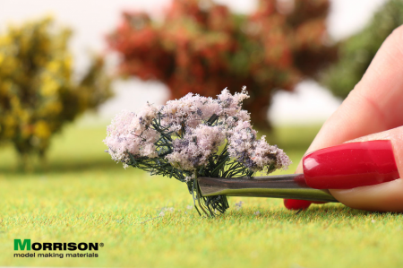 004lc005 Цветочные ленты для макета. Сиреневые соцветия.