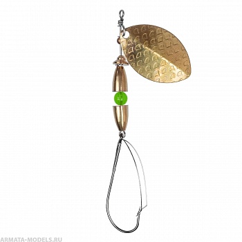 Блесна Вращ.премиум Олимпик 4 Незацепл. 10гр цв. 05 латунь чешуя (PR-O4N-05) Premier