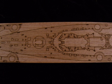 AW20014 Деревянная палуба для DKM Tirpitz