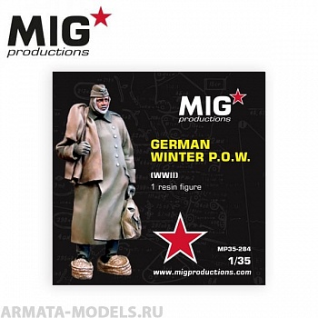 MP35-284 Пластиковая фигура  German winter pow