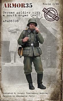 ARM35105 Немецкий солдат с губной гармоникой