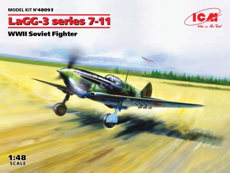48093 ЛаГГ-3, серия  7-11, Советский истребитель ІІ МВ ICM 48093 ЛаГГ-3, серия  7-11, Советский истребитель ІІ МВ ICM