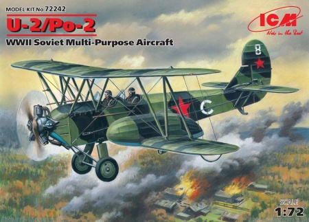72242 Советский многоцелевой самолёт 2МВ По-2 ICM 72242 Советский многоцелевой самолёт 2МВ По-2 ICM