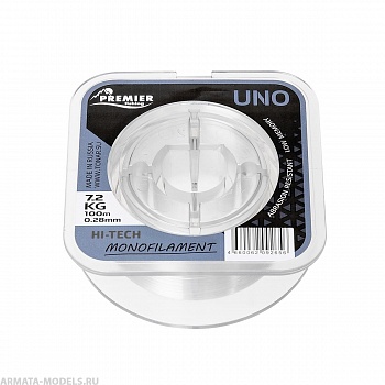 Леска UNO 0,28mm/100m Clear Nylon (PR-U-C-028-100) Premier Fishing( цена указана за упаковку, в количестве 5шт.)
