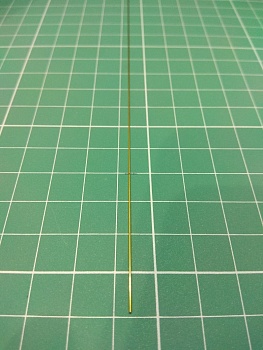 AMT027 Латунная трубка малого диаметра 0,7мм, длина 195мм