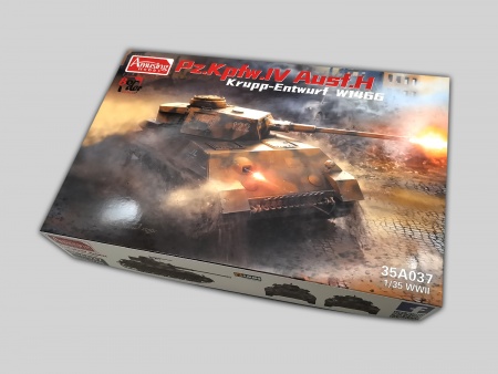 AH35A037 Немецкий танк IV Ausf.H Krupp-Entwurf W1466 Amusing Hobby