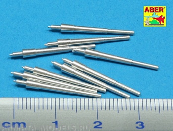 ABR-1:350-L-19  Дополнения для  Set of 9 pcs 203 mm barrels for USN ships : New Orleans, Minneapolis type для  1/350 ABR-1:350-L-19  Дополнения для  Set of 9 pcs 203 mm barrels for USN ships : New Orleans, Minneapolis type для  1/350