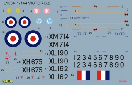 L1004 Самолет R.A.F. Strategic Bomber VICTOR B2 Great Wall