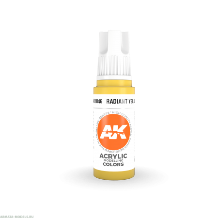 AK11046 Краска акриловая Radiant Yellow 17ml