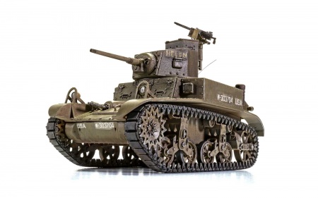 A1358 Сборная модель Танка M3 Stuart Honey (British Version) Airfix