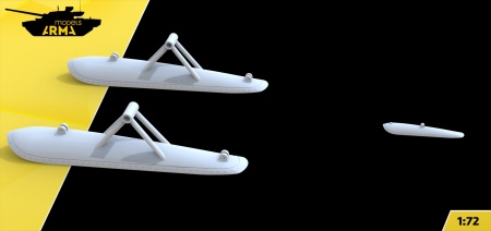 AM72514 Лыжи для И-16 (Не для свободной продажи) Arma Models