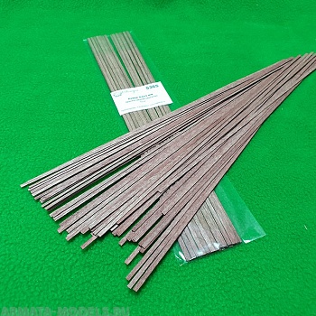 5365 рейки 0,6х3 - длина 300 мм - 50 шт - красное дерево (махагон)