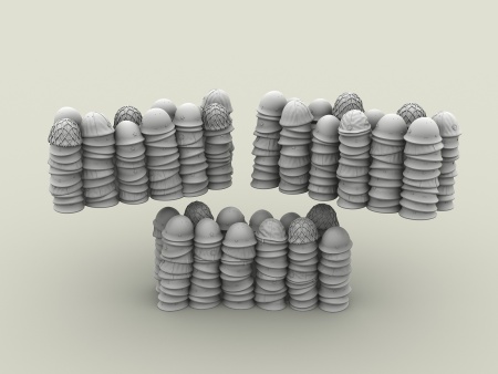 3116SOGA Трофейные японские каски в рядах SOGA Miniatures