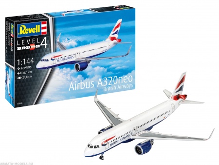 03840RE Airbus A320 neo British Airways Revell 03840RE Airbus A320 neo British Airways Revell