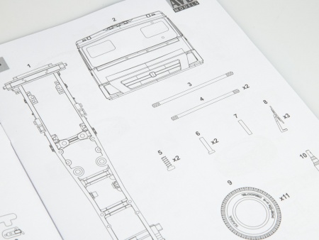 1448AVD Сборная модель КАМАЗ-6522 самосвал AVD Models