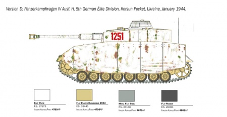 6578ИТ Танк Pz. Kpfw. IV Ausf. H Italeri