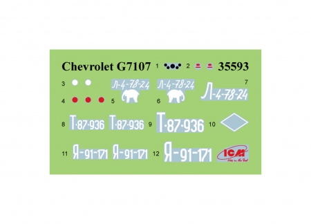 35593 G7107, Армейский грузовой автомобиль IIМВ ICM