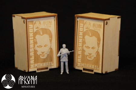 AR35-001 Михаил Калашников ( деревянная подарочная упаковка) Arkona Miniatures