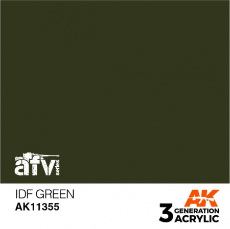 AK11355 Краска акриловая 3Gen IDF Green