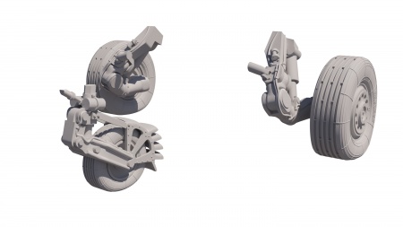 AM0036 Шасси под нагрузкой для Грача