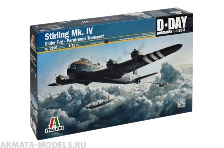 1350ИТ Самолет Stirling Mk.IV Italeri