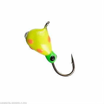 Мормышка вольф Капля с ушком краш 4мм 1.10гр 227 обм камнем (MW-1140-227) Helios( цена указана за упаковку, в количестве 10шт.)