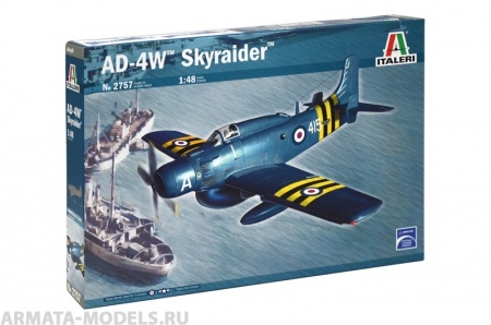 2757ИТ САМОЛЕТ AD-4W SKYRAIDER Italeri