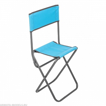 Стул складной со спинкой СР-395 труба ф16, голубой (T-PR-FC-395S-LB) Premier fishing Стул складной со спинкой СР-395 труба ф16, голубой (T-PR-FC-395S-LB) Premier fishing