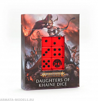 85-23GW Набор кубиков Дочери Кхейна (Daughters of Khaine Dice Set) 85-23GW Набор кубиков Дочери Кхейна (Daughters of Khaine Dice Set)